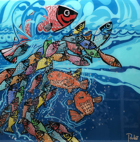 SUR LES BANS DE L'OCEAN by François Poulat, Painting for Sale on Singulart