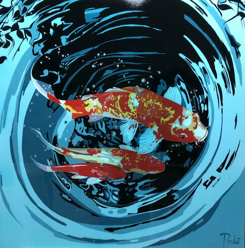 CARPES KOI V " BLUE LAGOON " François Poulat