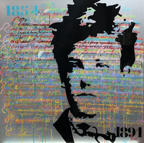 HOMMAGE À RIMBAUD " Rêver pour L'hiver " d'Arthur Rimbaud van François Poulat, Schilderij te koop op Singulart