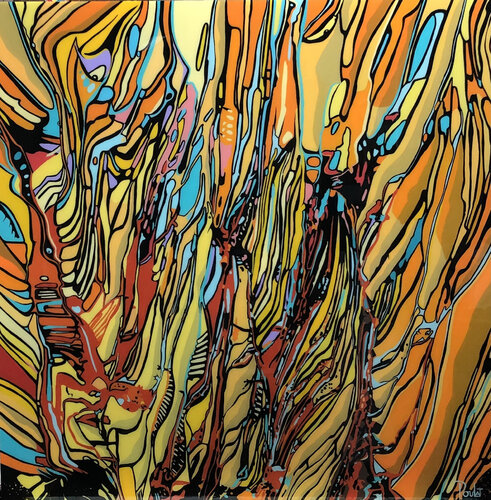 ABSTRACTION " ENTRE DEUX SAISONS , QUELQUE PART SUR LA PLANETE " van François Poulat, Schilderij te koop op Singulart