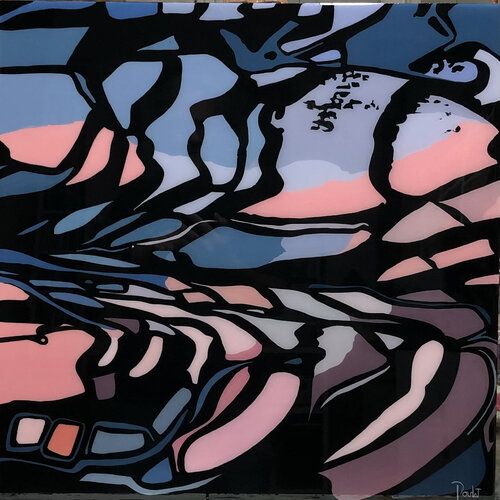 ABSTRACTION " ENTRE CHIEN ET LOUP, QUELQUE PART SUR LA PLANETE " de François Poulat, Pintura a la venta en Singulart