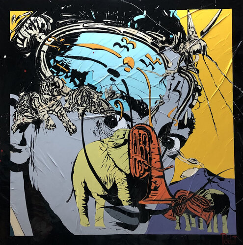 HOMMAGE À DALI by François Poulat, Painting for Sale on Singulart