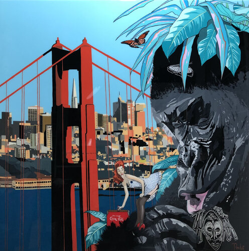 KING KONG " SAN FRANCISCO " de François Poulat, Pintura a la venta en Singulart