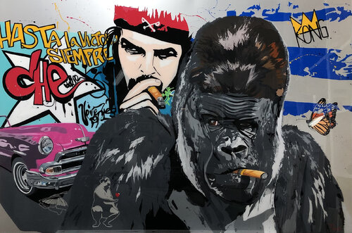 KING KONG " CUBA SI " by François Poulat, 絵画 for Sale on Singulart