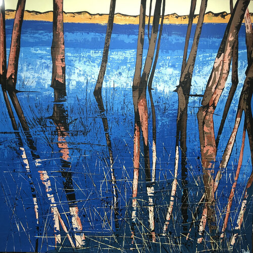 VUE SUR LE LAC by François Poulat, Painting for Sale on Singulart