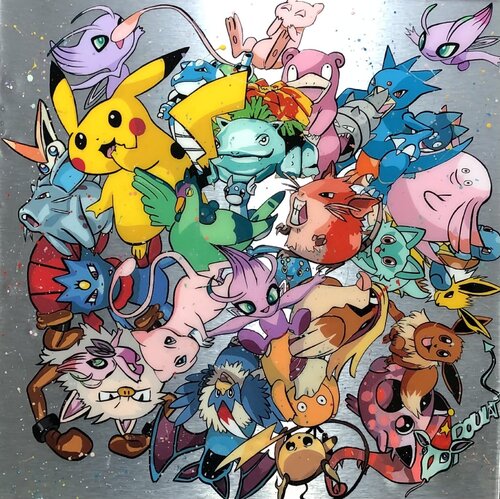 PIKACHU von François Poulat, Malerei kaufen auf Singulart
