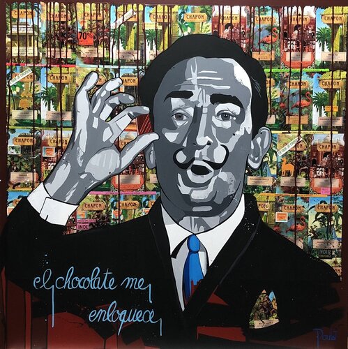 "El Chocolate me enloquece !  " HOMMAGE A DALI van François Poulat, Schilderij te koop op Singulart
