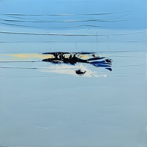 MARINE " BLUE" by François Poulat, Painting for Sale on Singulart