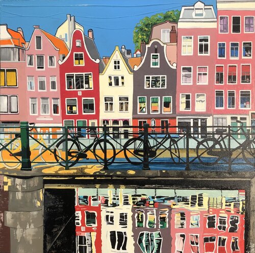 REFLETS D'AMSTERDAM by François Poulat, Painting for Sale on Singulart