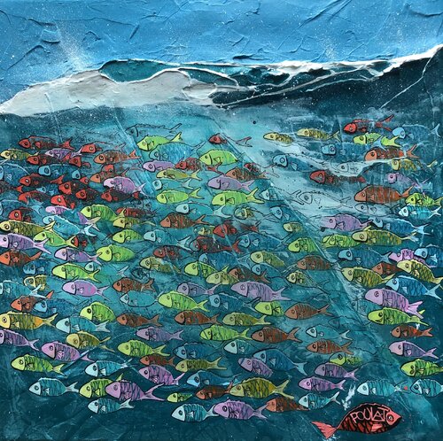 LE BANC van François Poulat, Schilderij te koop op Singulart