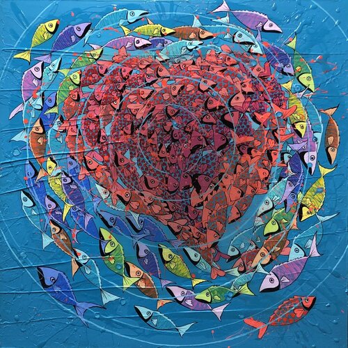 THE HEART OF THE OCEANS de François Poulat, Pintura a la venta en Singulart