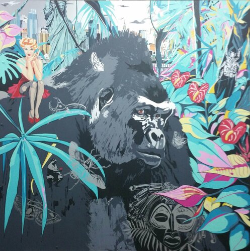 KING KONG "NEW YORK NEW YORK" par François Poulat, Peinture en vente sur Singulart