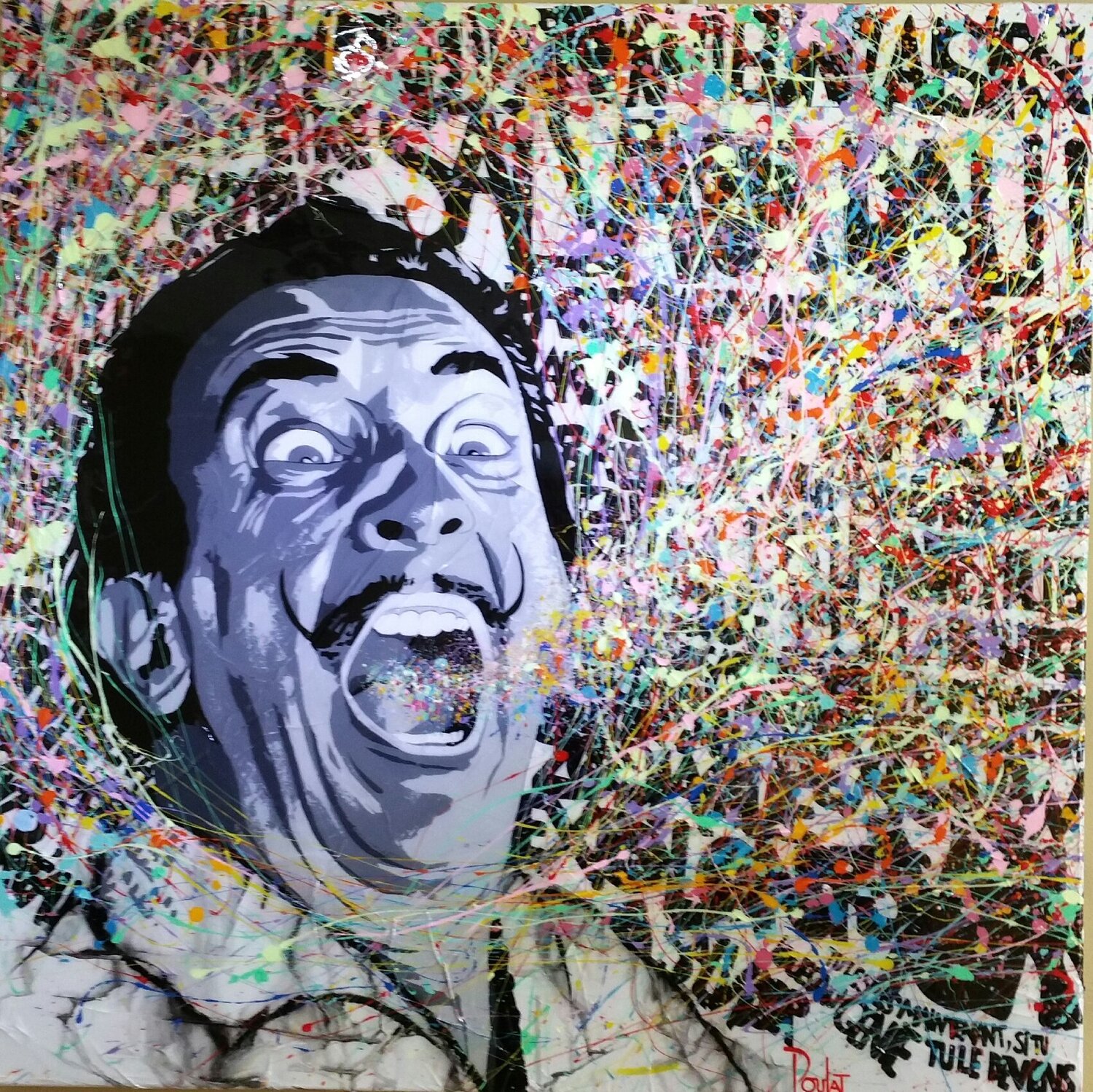 HOMMAGE À DALI François Poulat Dipinto originale in vendita