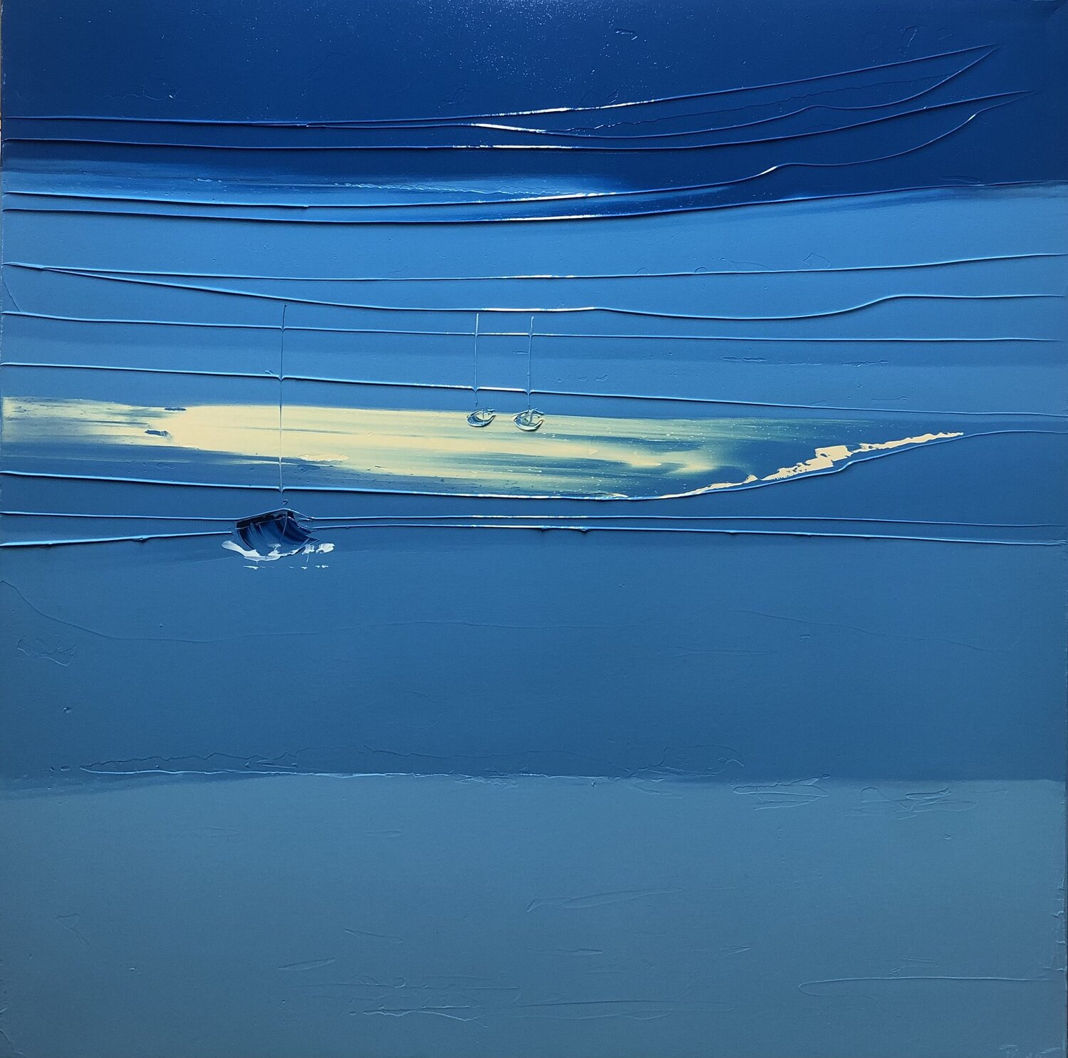 LE BANC DE SABLE François Poulat Pintura original en venta
