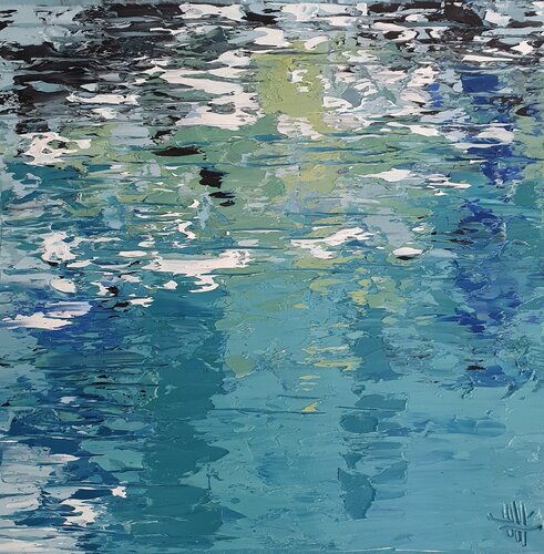 Lake water 1 van Emma Heffe, Schilderij te koop op Singulart