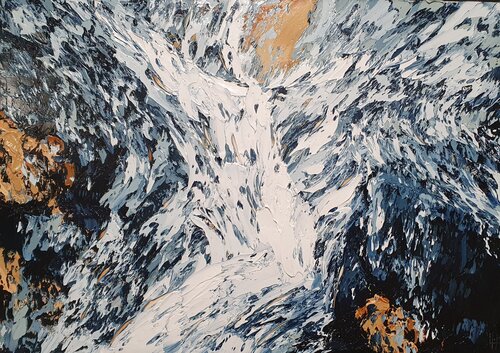 Flowing echoes 1 van Emma Heffe, Schilderij te koop op Singulart