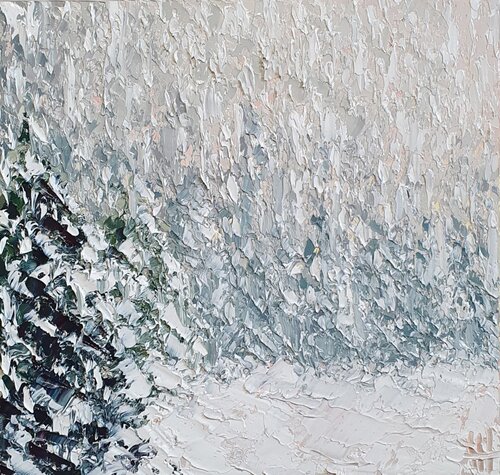 Through the frozen mist by Emma Heffe, Painting for Sale on Singulart