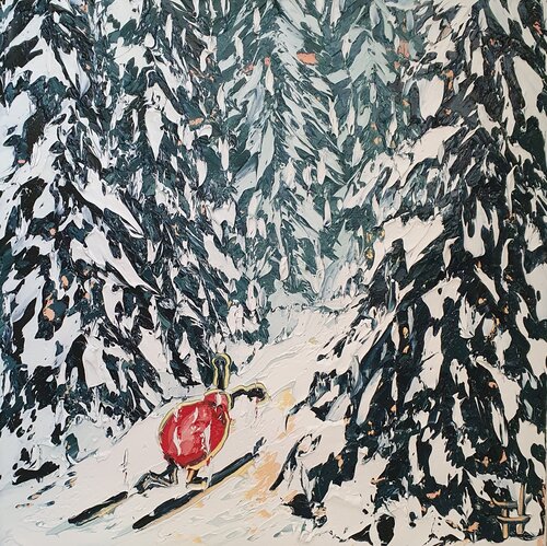 Where the Forest Forgets the Snow de Emma Heffe, Pintura a la venta en Singulart