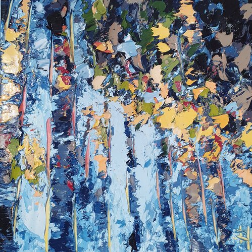 Fragment of canopy I by Emma Heffe, Painting for Sale on Singulart