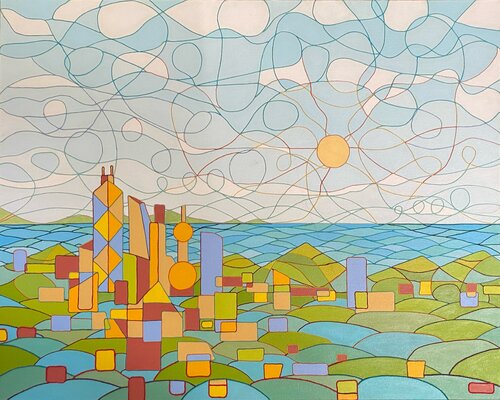 Floating City von Ronald Hicks, Malerei kaufen auf Singulart