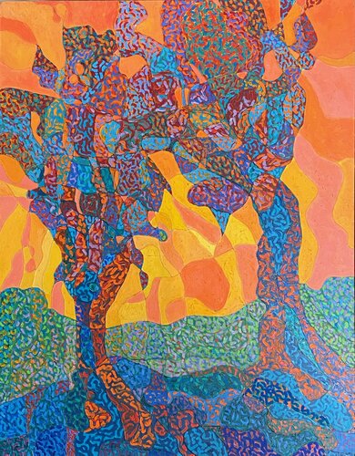 Talking Trees van Ronald Hicks, Schilderij te koop op Singulart