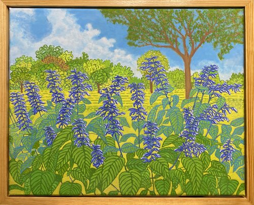 Dancing Corulea van Ronald Hicks, Schilderij te koop op Singulart