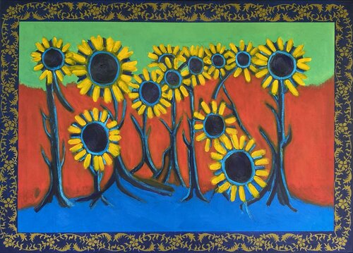 Dark Flowers di Ronald Hicks, Pittura in vendita su Singulart