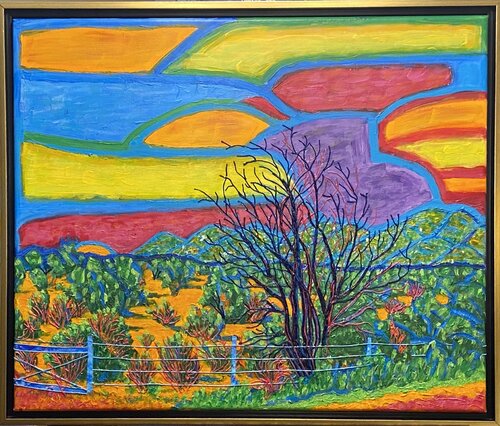 NM Southbound on HWY 14 di Ronald Hicks, Pittura in vendita su Singulart
