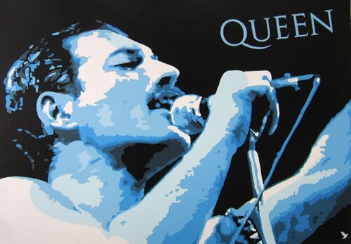 QUEEN " Freddie Mercury " de Adolphe BARBONI, Pintura a la venta en Singulart