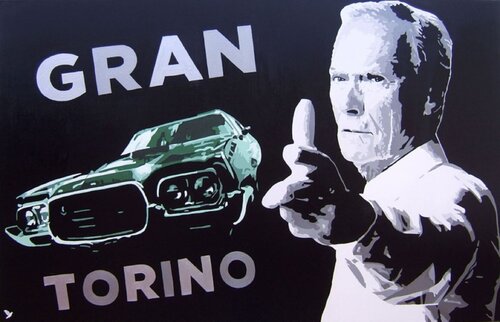 Clint Eastwood   " GRAN TORINO  " de Adolphe BARBONI, Pintura a la venta en Singulart