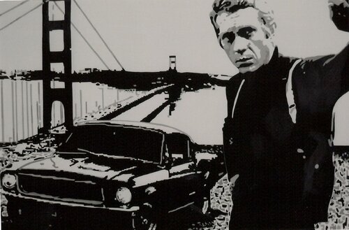 BULLITT   "  Steve Mcqueen  " van Adolphe BARBONI, Schilderij te koop op Singulart
