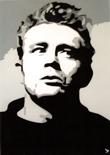 JAMES DEAN  "  La Légende  " van Adolphe BARBONI, Schilderij te koop op Singulart