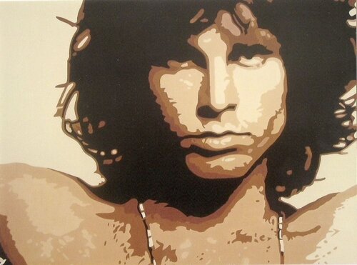 THE DOORS  "  JIM MORRISON  " van Adolphe BARBONI, Schilderij te koop op Singulart