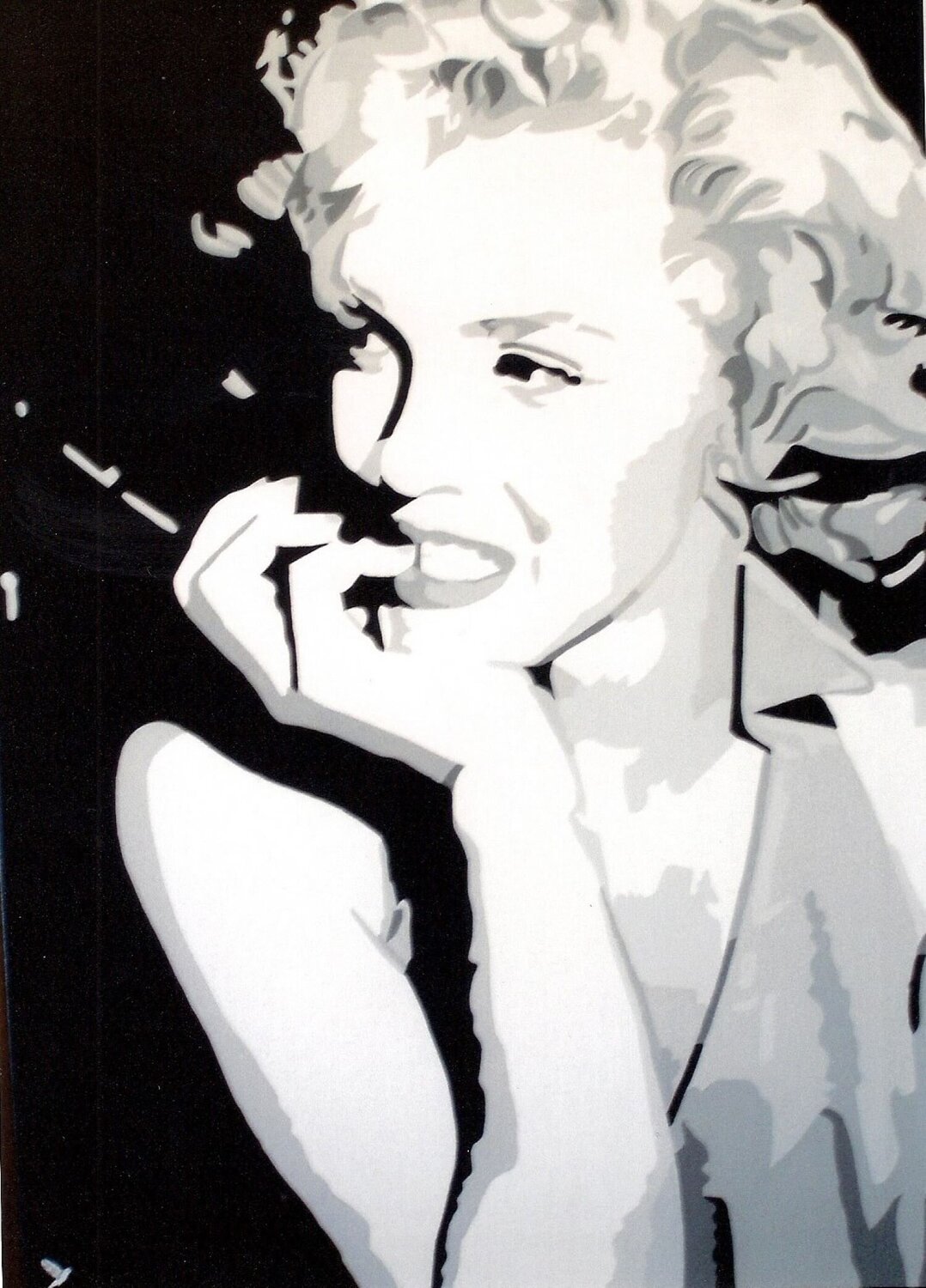 Portrait de star " MARILYN " Adolphe BARBONI