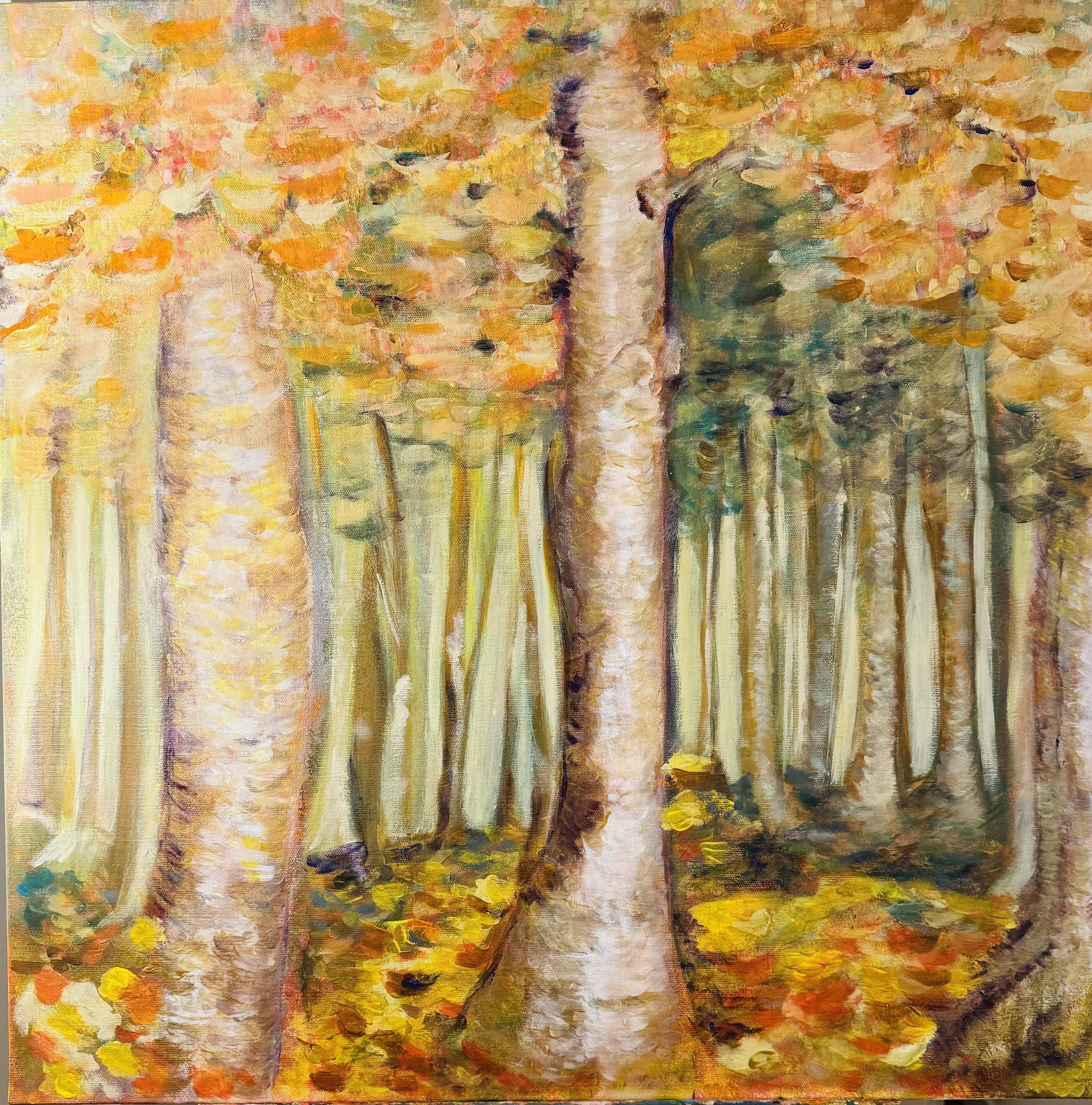 the trees