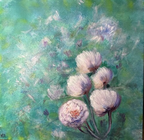 Flowers van Karen Amsallem, Schilderij te koop op Singulart