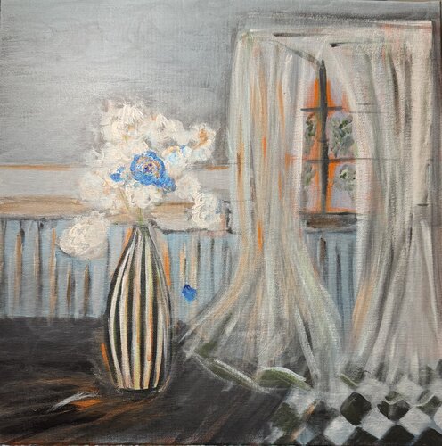 Étreinte du soir van Karen Amsallem, Schilderij te koop op Singulart