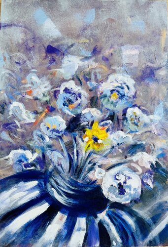 Envolée florale by Karen Amsallem, 絵画 for Sale on Singulart