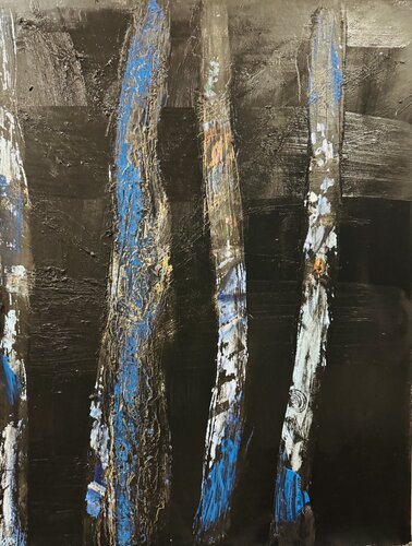 Les stoïques II van Karen Amsallem, Schilderij te koop op Singulart