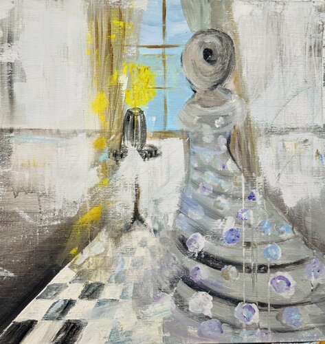 Partition floue by Karen Amsallem, Painting for Sale on Singulart