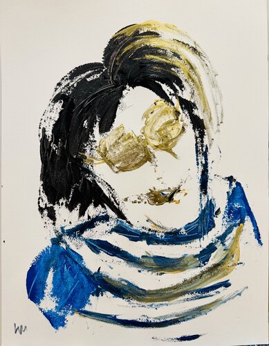 Décoiffé IV by Karen Amsallem, Work on Paper for Sale on Singulart