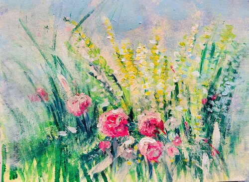Herbes folles van Karen Amsallem, Schilderij te koop op Singulart