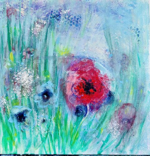 Chorégraphie florale X by Karen Amsallem, Painting for Sale on Singulart