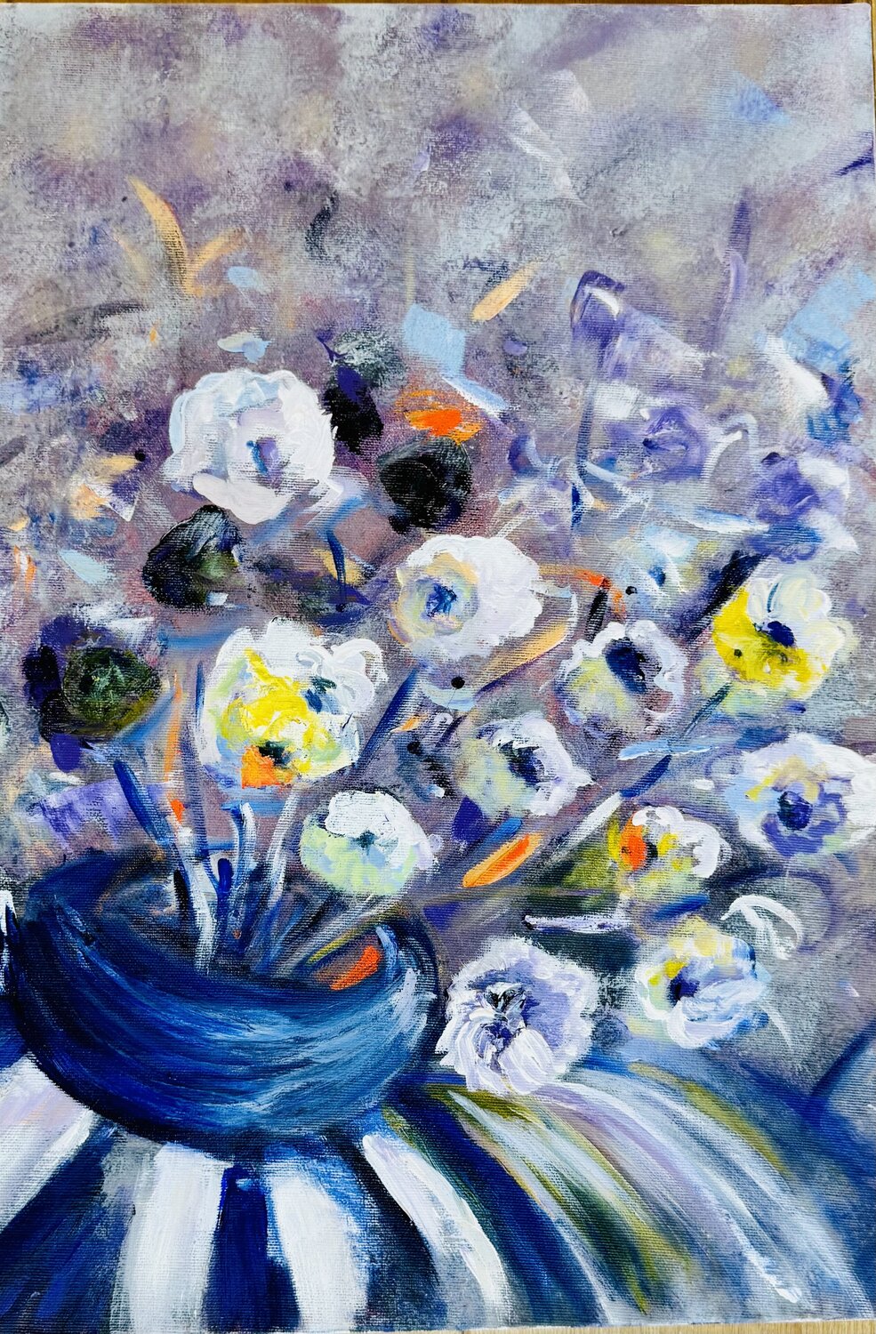 Envolée florale 2 Karen Amsallem Originalgemälde zu verkaufen