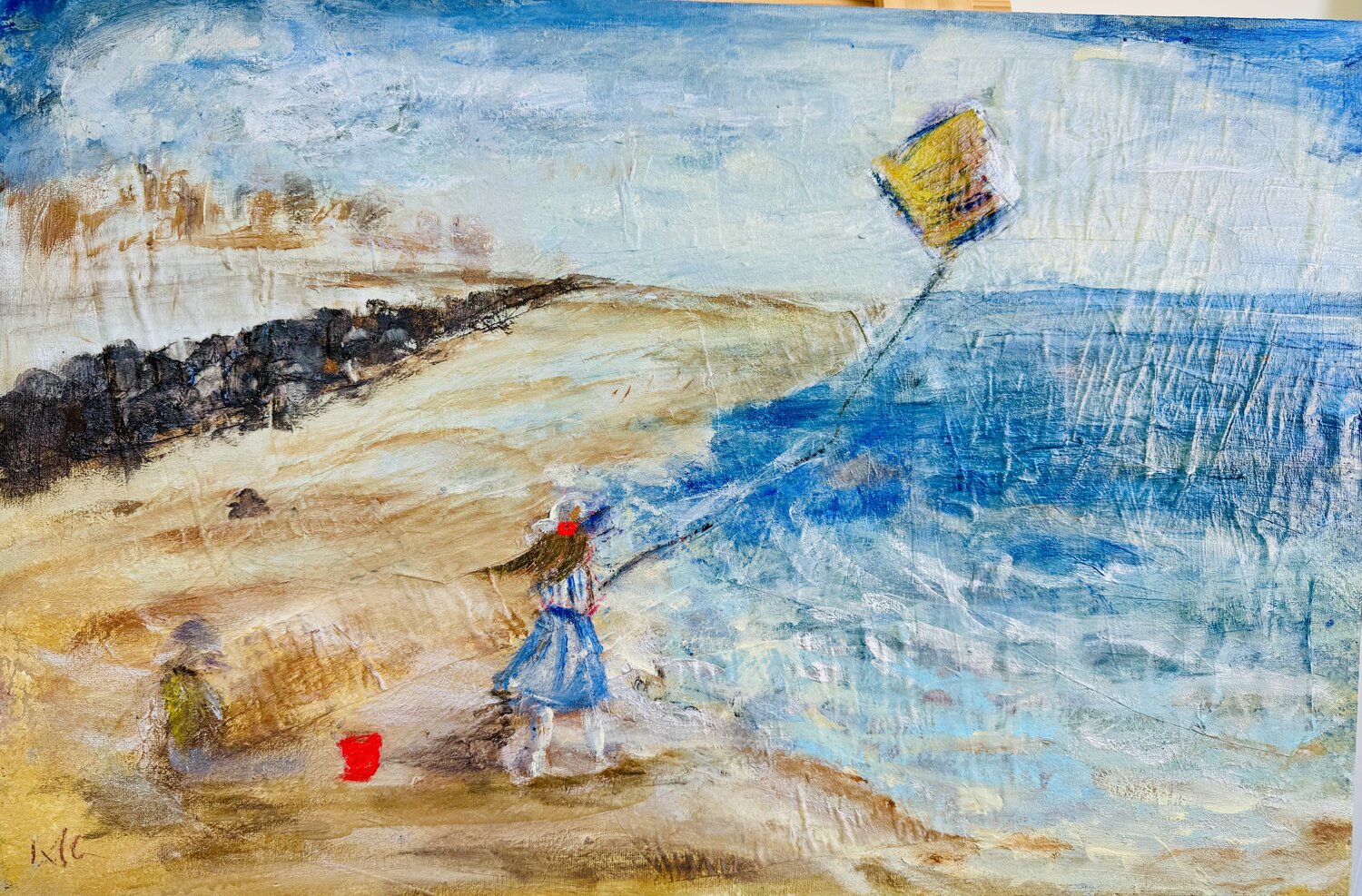Chorégraphie du vent I Karen Amsallem Pintura original en venta