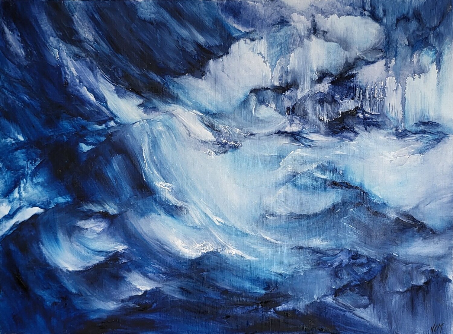 AQUATIQUES XX Véronique Léon-Marois Originalgemälde zu verkaufen