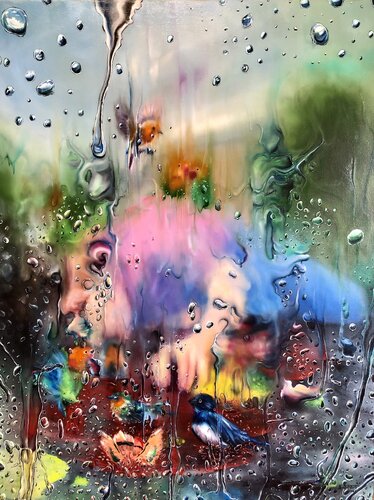 Original Painting Oil on Canvas Surreal Cuban Art By Alain Donate contemporary art di ALAIN Donate Hernandez, Pittura in vendita su Singulart