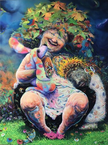 Original Painting Oil on Canvas Surreal Cuban Art By Alain Donate di ALAIN Donate Hernandez, Pittura in vendita su Singulart