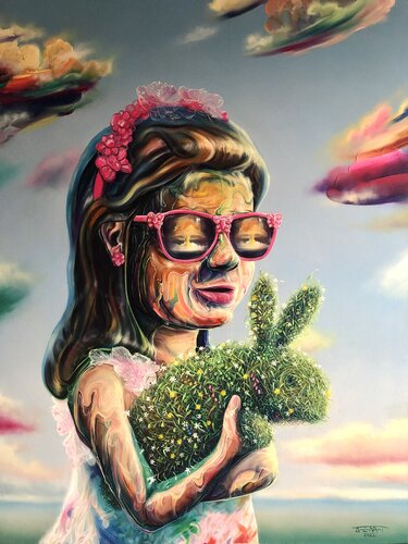 Original Painting Oil on Canvas Surreal Cuban Art By Alain Donate di ALAIN Donate Hernandez, Pittura in vendita su Singulart