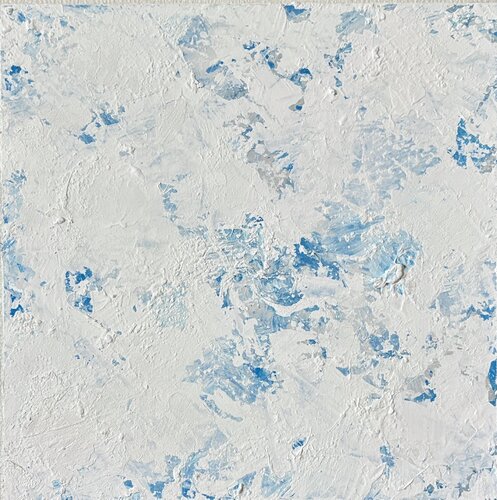 scene -  white/blue van Miho Umemura, Schilderij te koop op Singulart